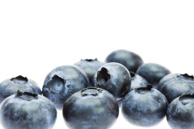 bilberry üzerinde beyaz izole