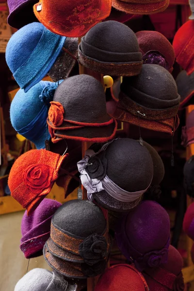 Background of colorful hats — Stock Photo, Image
