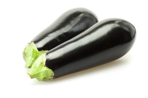 Two eggplant isolated on white — Stock Photo, Image