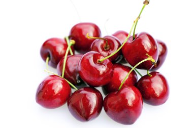 Cherries isolated on white clipart