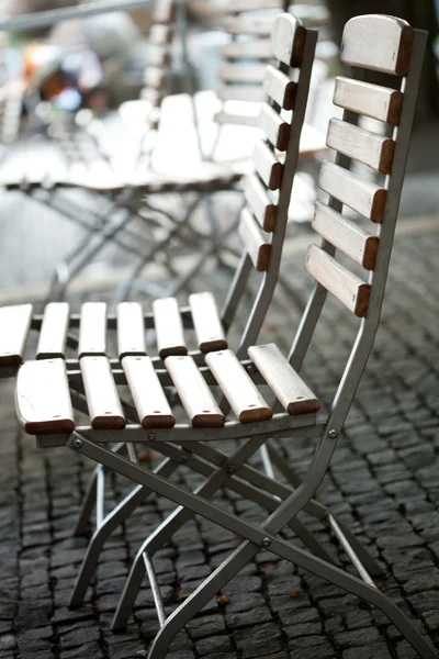 Ahşap sandalyeler — Stok fotoğraf