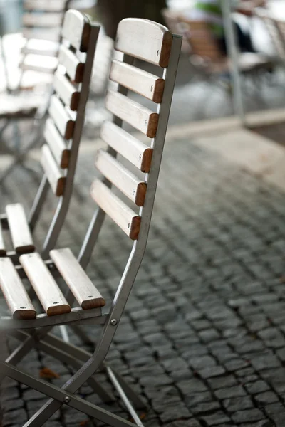 Houten stoelen — Stockfoto