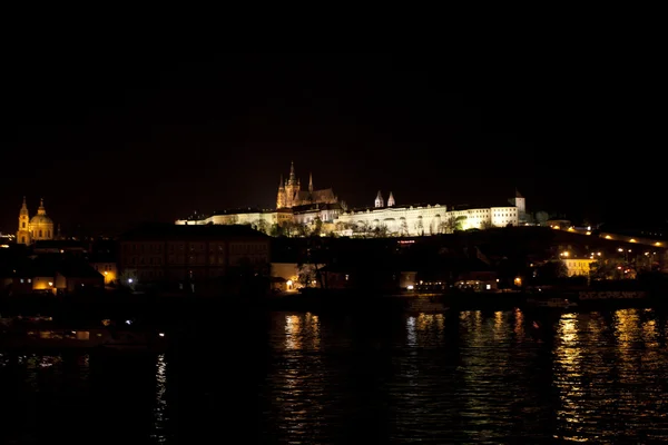 Noche Praga — Foto de Stock