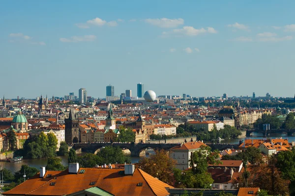 Widok na Pragę — Zdjęcie stockowe