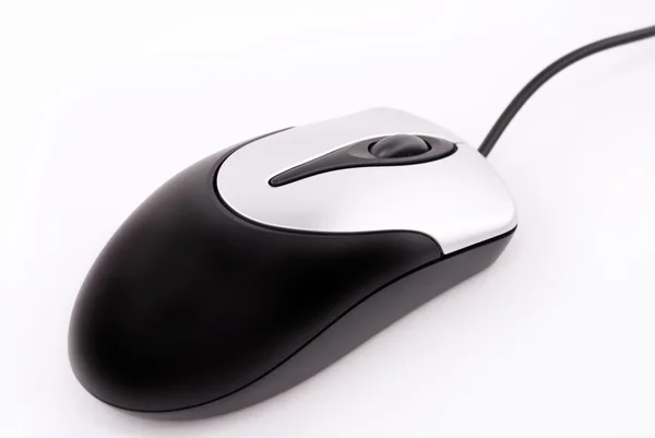 Ποντίκι υπολογιστή απομονωμένο σε λευκό — Φωτογραφία Αρχείου