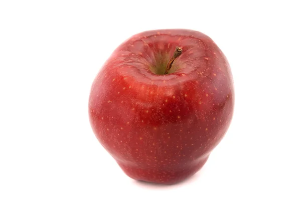 Kırmızı elma beyaz üzerine izole — Stok fotoğraf
