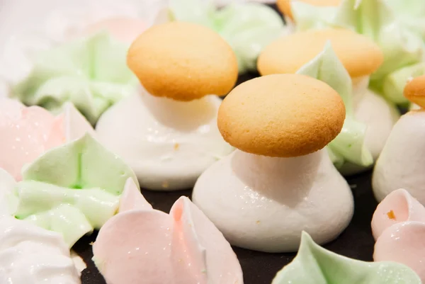 Cake in the form of mushrooms — Stock Photo, Image