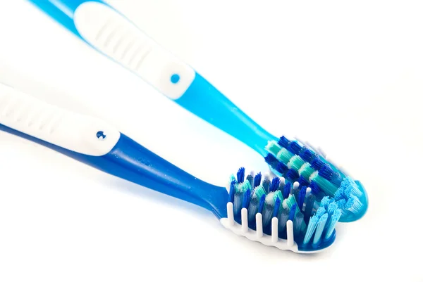 Toothbrushes isolated on white — Stock Photo, Image