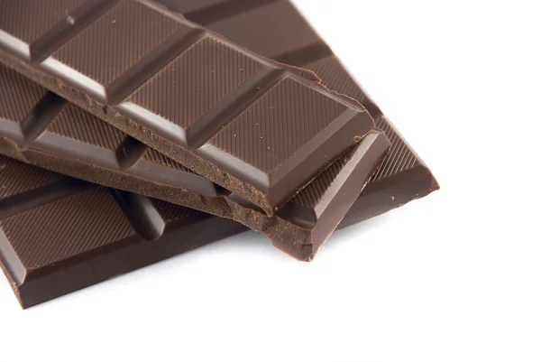 Chokolade bar isoleret på hvid - Stock-foto
