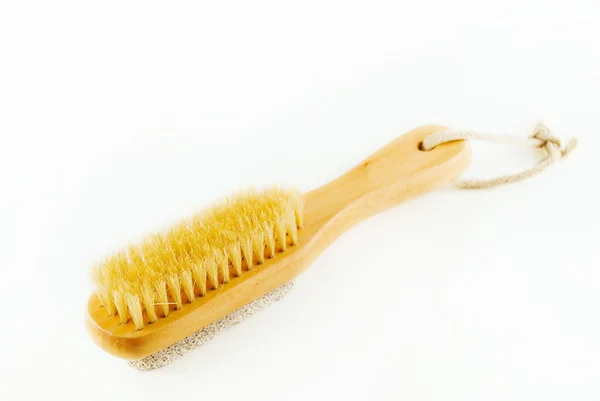 Brush for cleaning the body isolated on white — Stock Photo, Image