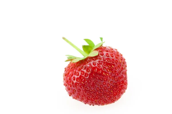 Erdbeere isoliert auf weiß — Stockfoto