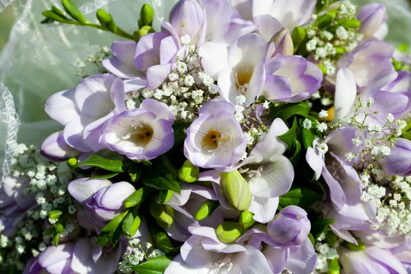 Pozadí svatební kytice — Stock fotografie