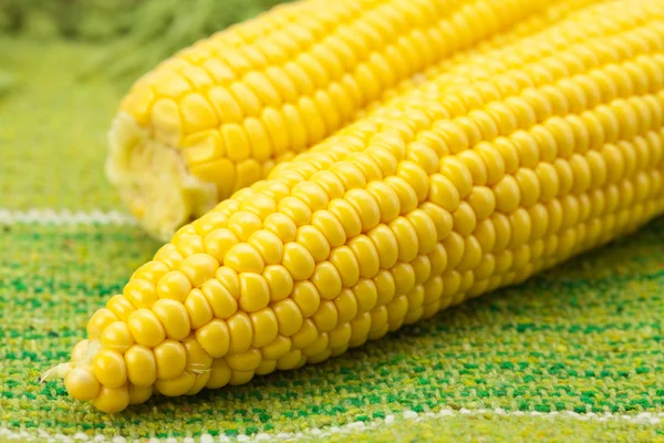 Кукуруза лежит на коврике — стоковое фото