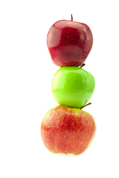 Fehér alapon izolált alma — Stock Fotó