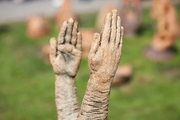 粘土の手 — ストック写真