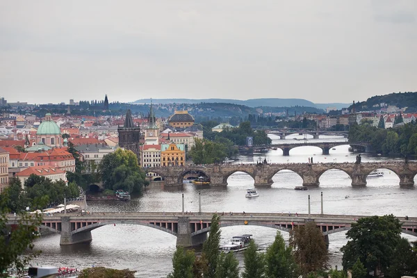 Fondo de los puentes de Praga — Foto de Stock