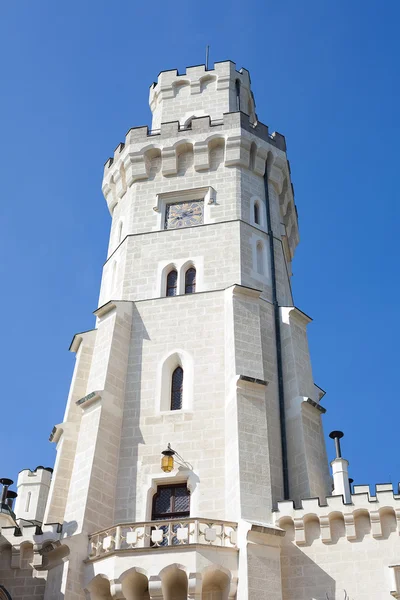 stock image Castle tower against the blue sky