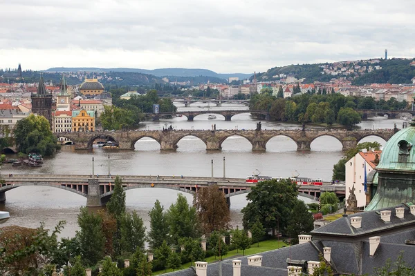 Sfondo dei ponti di Praga — Foto Stock