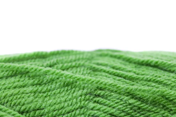 Spiedino di lana e maglia isolato su bianco — Foto Stock