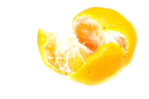 Mandarin isolerad på vitt — Stockfoto