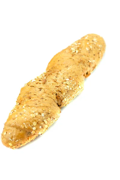 Chleb z zbóż na białym tle — Zdjęcie stockowe