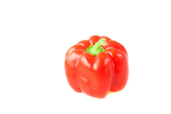 Röd paprika isolerad på vitt — Stockfoto