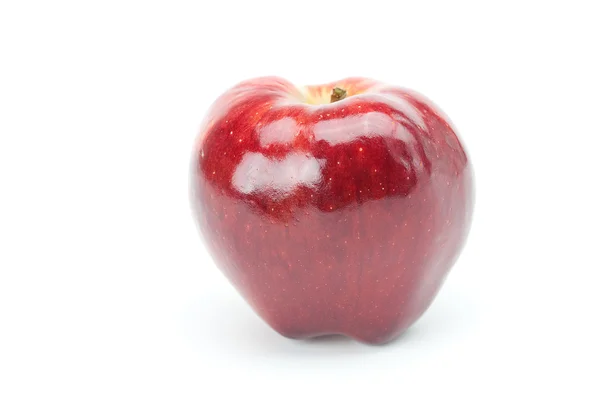 Roter Apfel isoliert auf weißem — Stockfoto
