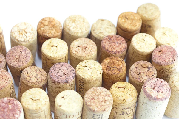 Bakgrund av bergen av vin korkar — Stockfoto