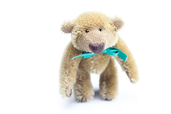Teddy Bear with bow isolated on white — Stock Photo, Image