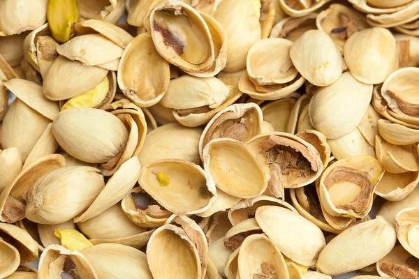 Achtergrond vanuit de shell van pistache noten — Stockfoto