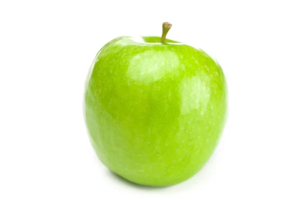 美丽圆润多汁的苹果上白色隔离 — 图库照片