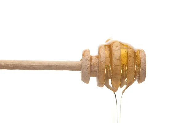 Hůl na med je izolované na bílém — Stock fotografie