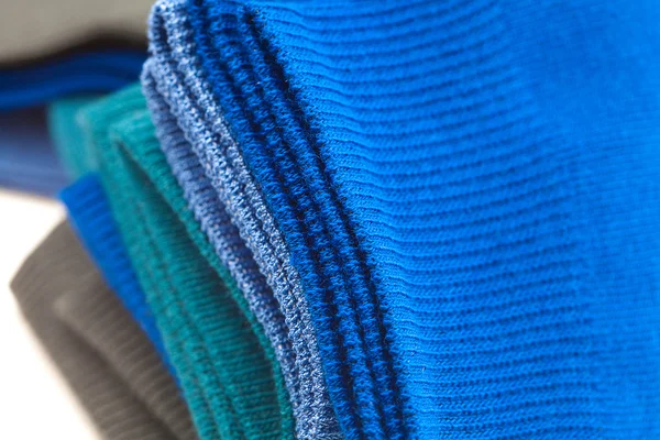 Bakgrund av multi färgade strumpor av bomull — Stockfoto