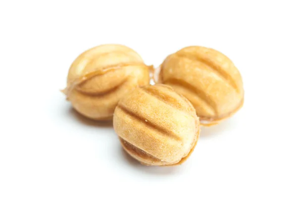 Cake in the shape of nut isolated on white — Stock Photo, Image