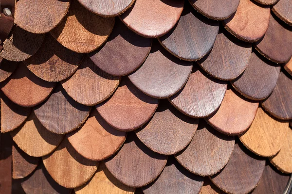 Background rough leather in the form of scales — Stock Photo, Image