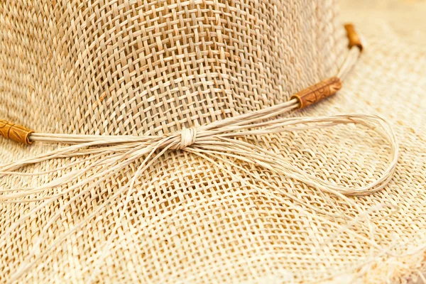 Background of a straw hat at the fair — Stock Photo, Image