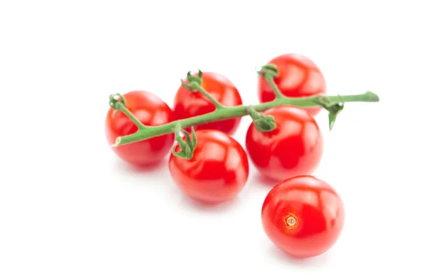 Kilka pomidorów na białym tle — Zdjęcie stockowe