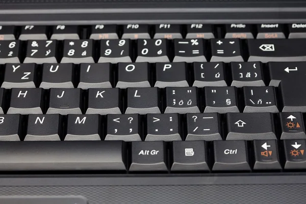 Laptop keyboard close-up — Stock Photo, Image