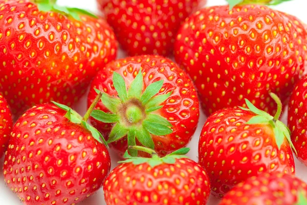 Hintergrund der Erdbeeren — Stockfoto