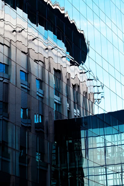 유리 현대 오피스 빌딩의 배경 — 스톡 사진
