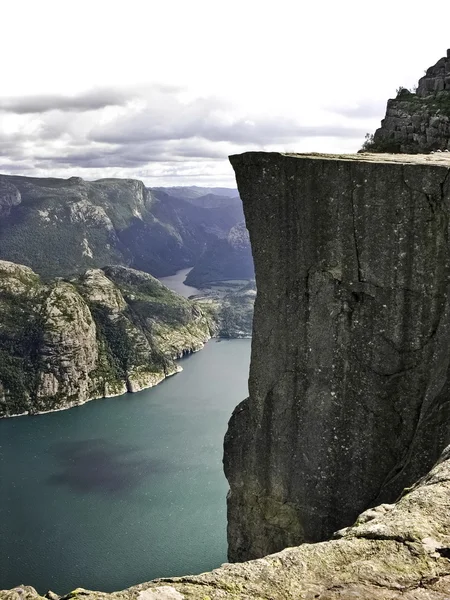 Preikestolen fjord — Stockfoto