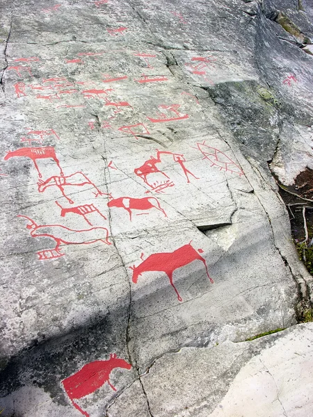 A arte rupestre em Alta — Fotografia de Stock