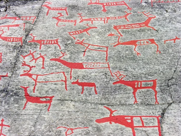 A arte rupestre em Alta — Fotografia de Stock