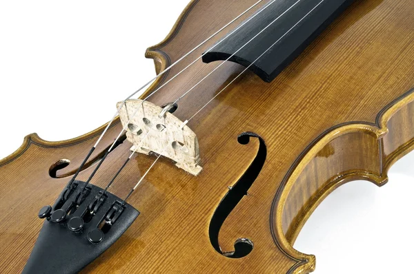 Italiaanse viool snaar details — Stockfoto