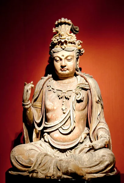Chinese ancient Buddhist Sculpture — Stock Photo, Image