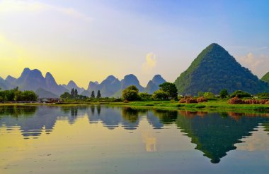 Li River in Yangshuo clipart