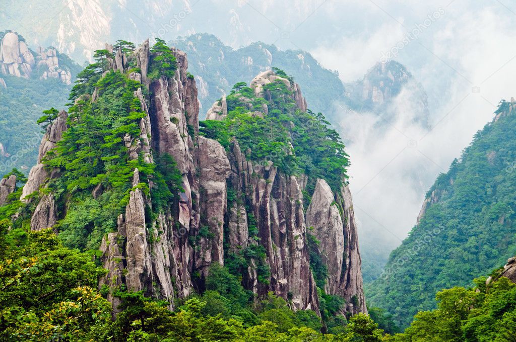 Resultado de imagen para montañas sagradas huangshan