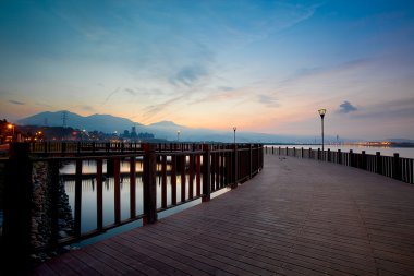 Tamsui sunrise yeni taipei city, Tayvan