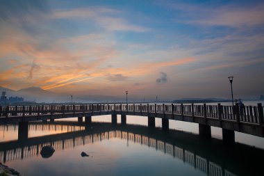 Tamsui sunrise yeni taipei city, Tayvan