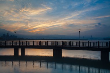 Tamsui sunrise yeni taipei city, Tayvan